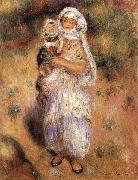 Pierre-Auguste Renoir Algerierin mit Kind Spain oil painting artist